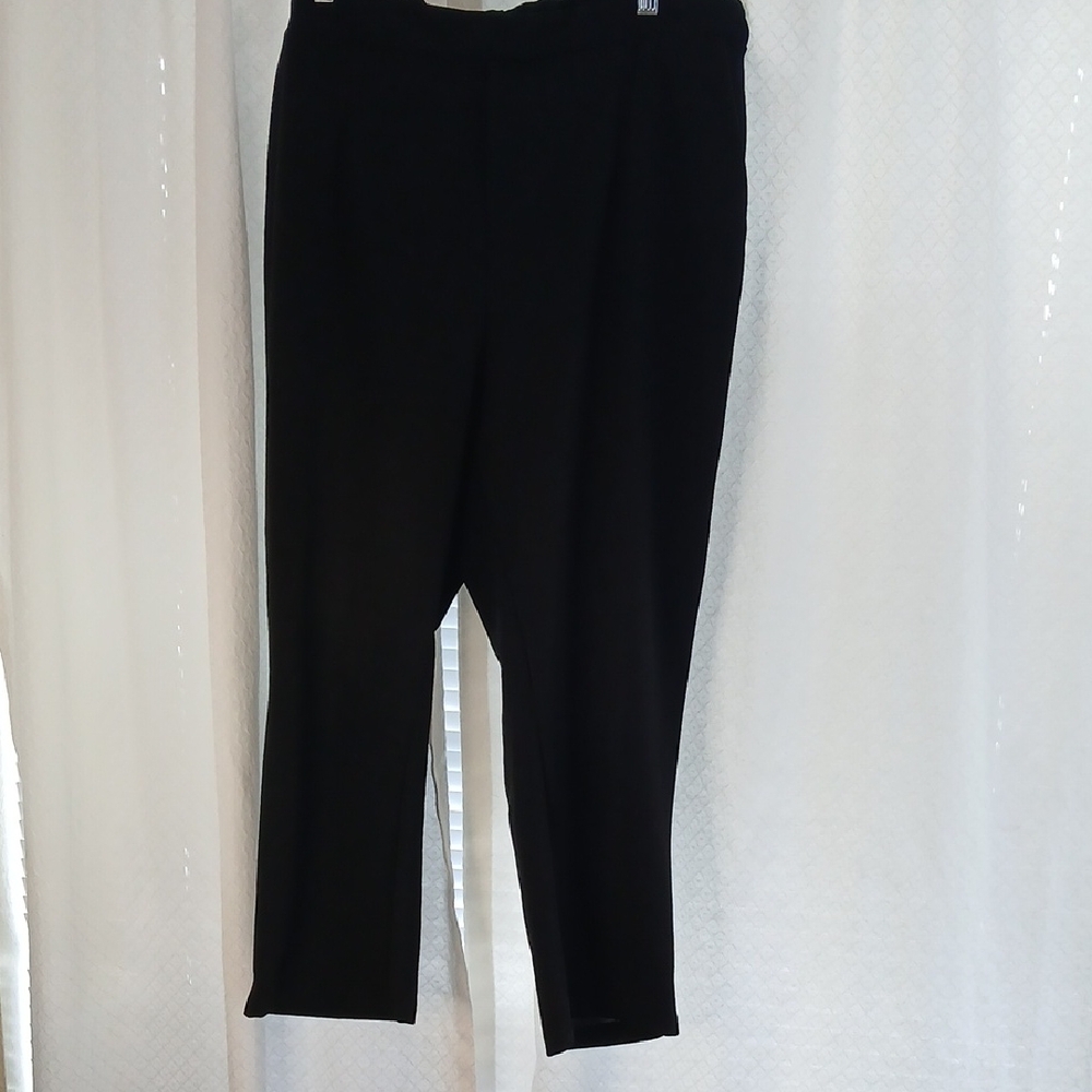 SHEIN Black Women's Pull-on Stretch Slim Trousers